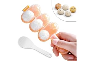 Rice Ball Maker Mold with Rice Paddle - Sushi Maker Rice Ball Mold Rice Molds Rice Shaper Mold Sushi Mold Rice Baller Shaker 