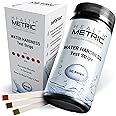 Health Metric Pro Quick & Easy Hard Water Test Strips for Dishwasher, Well, Spa, Pool - 50 Strips at 0-425 ppm - Calcium & Magnesium Hardness