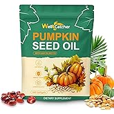 Pumpkin Seed Oil with Saw Palmetto Softgels: Organic 3000mg Pumpkin Seed Oil Capsules Cold Pressed for Hair Growth Bladder & Prostate Health Support with Black Seed Oil Zinc Per Serving 100 Servings