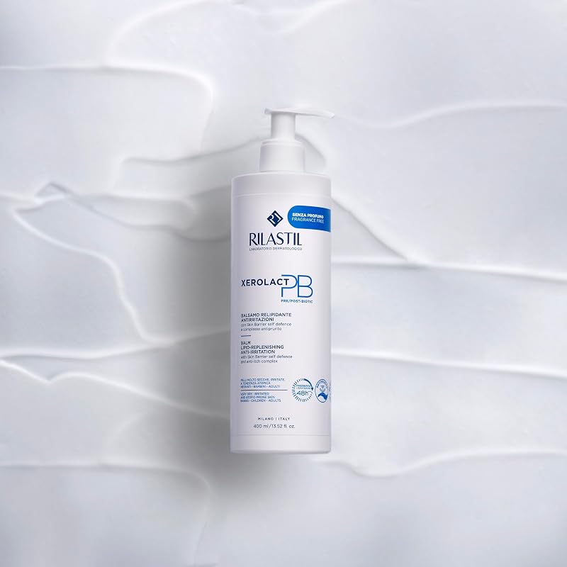 Xerolact Balsamo PB Viso e Corpo, Relipidante, Antirritazioni, Indicato per Neonati, Bambini e Adulti, per le Pelli con Tendenza Atopica, Confezione da 400 ml
