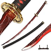 46inchs Rivers of Blood Katana Carbon Steel Handmade Anime Sword Cosplay Prop for Display and Collection