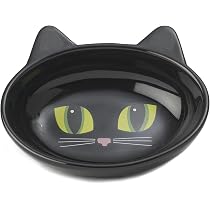 Amazon.com : PetRageous 10011 Oval Frisky Kitty Stoneware Cat Bowl ...