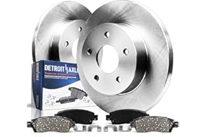 Detroit Axle - Rear Brake Kit for 11-17 Honda Odyssey 09-14 Pilot 07-13 Acura MDX ZDX 2011 2012 2013 Replacement Disc Brakes Rotor and Ceramic Brake Pads