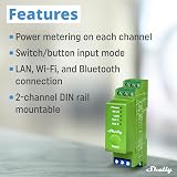 Shelly Pro Dimmer 2PM WiFi LAN Smart Switch 2 Channel 200W LED DIN Rail Alexa view 3