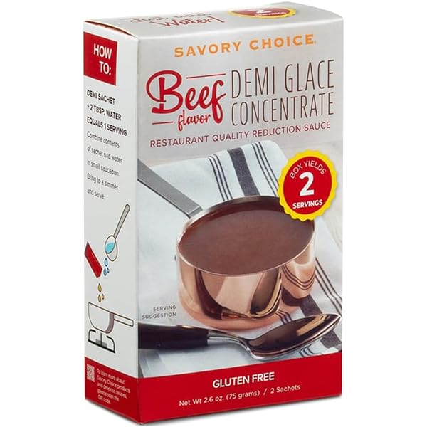 SAVORY CHOICE BEEF DEMI-GLACE CONCENTRATE, 1 BOX OF...