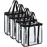 Fasmov Set of 4 Vinyl Record Storage Bags Hold up to 144 Albums (36 Each Bag)