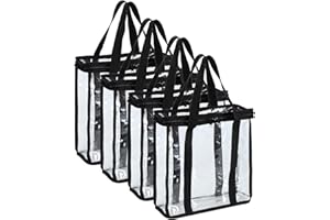 Fasmov Set of 4 Vinyl Record Storage Bags Hold up to 144 Albums (36 Each Bag)