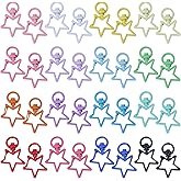 beinkmake 32Pcs Colorful Lobster Claw Clasps Star Spring Snap Keychains 16 Colors Metal Lanyard Swivel Snap Hooks for Keys Bags Zipper Pulls Jewelry Making Crafts DIY Accessories