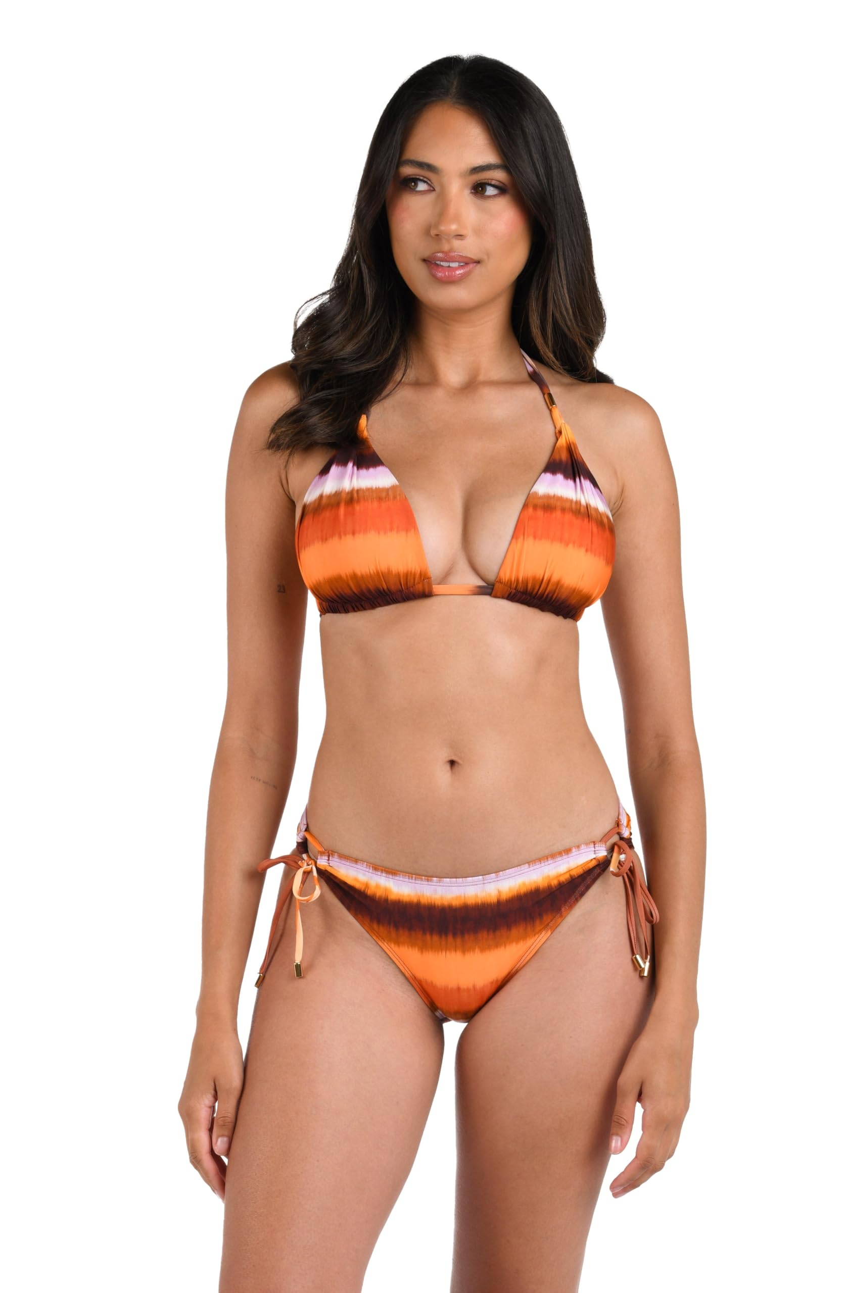 La Blanca Women’s Halter Bikini Swimsuit Top, Sunset//Upon The Horizon, 6