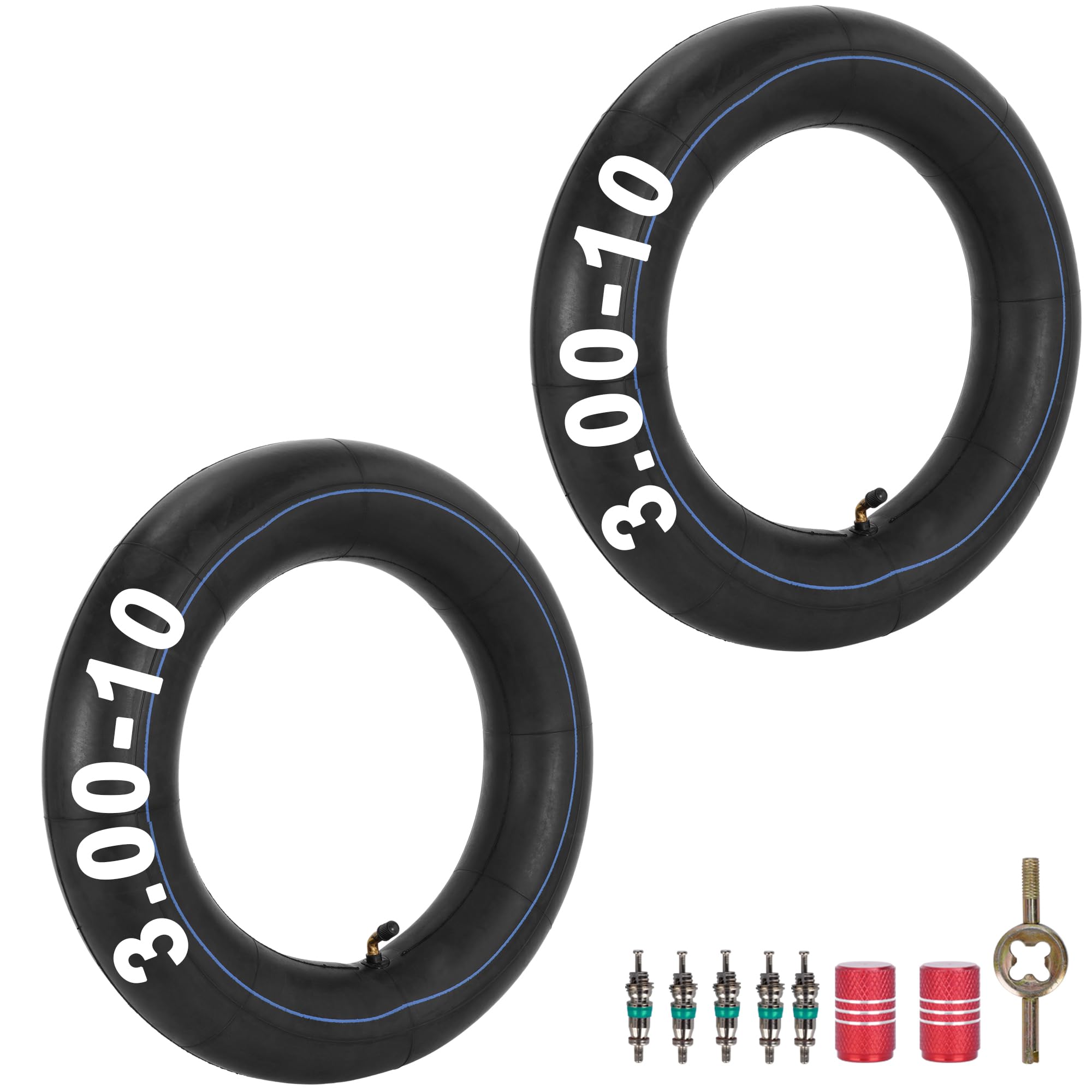 RUTU 2.75/3.00-10" (80/100-10) Dirt Bike Inner Tube Replacement for CRF50 CRF70 XR50 XR70 EZ90 Cub RSF650 KLX110 DRZ110 50cc 70cc 90cc 110cc 125cc Dirt Bike Scooter Moped