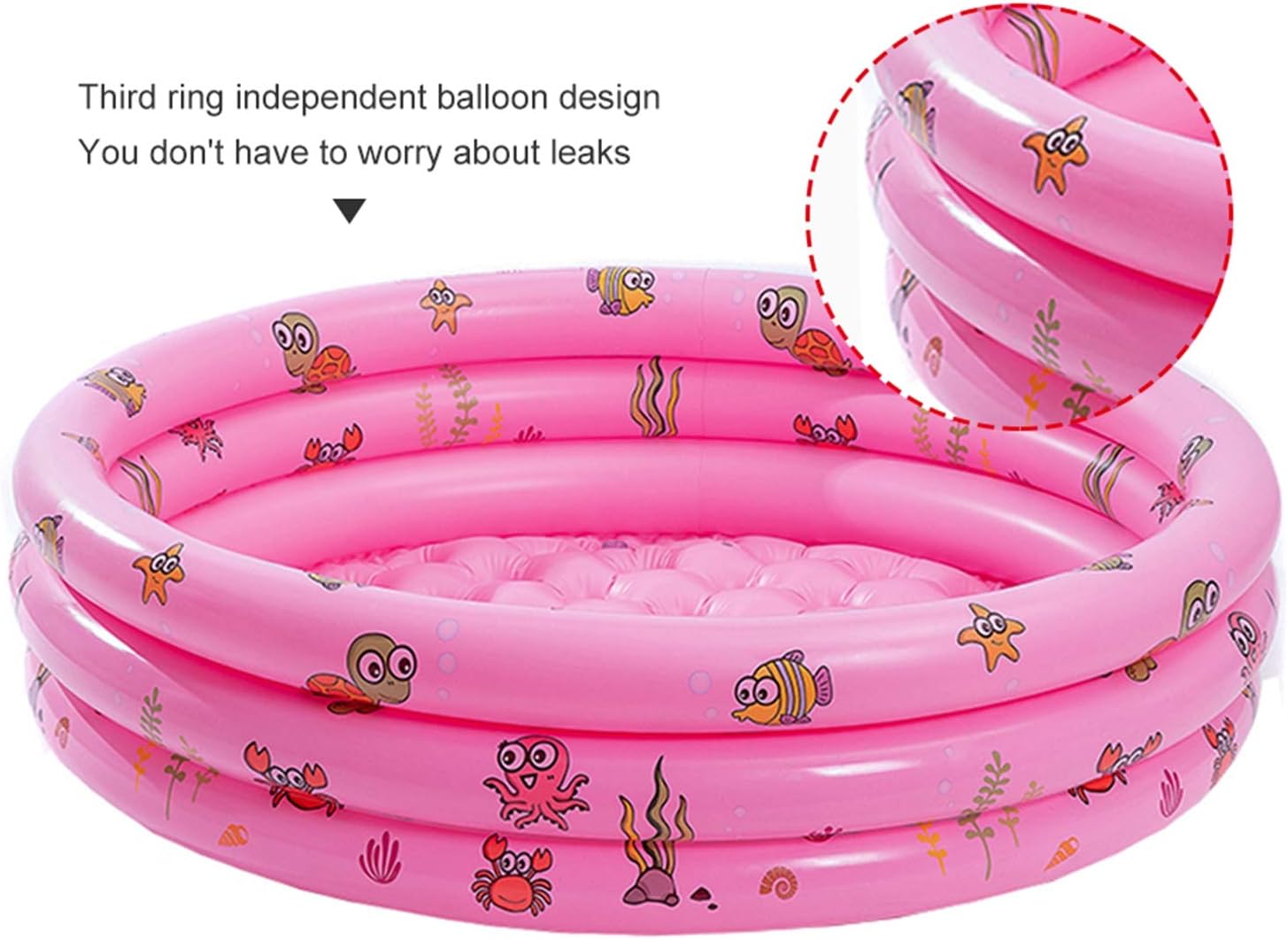 pink blow up pool