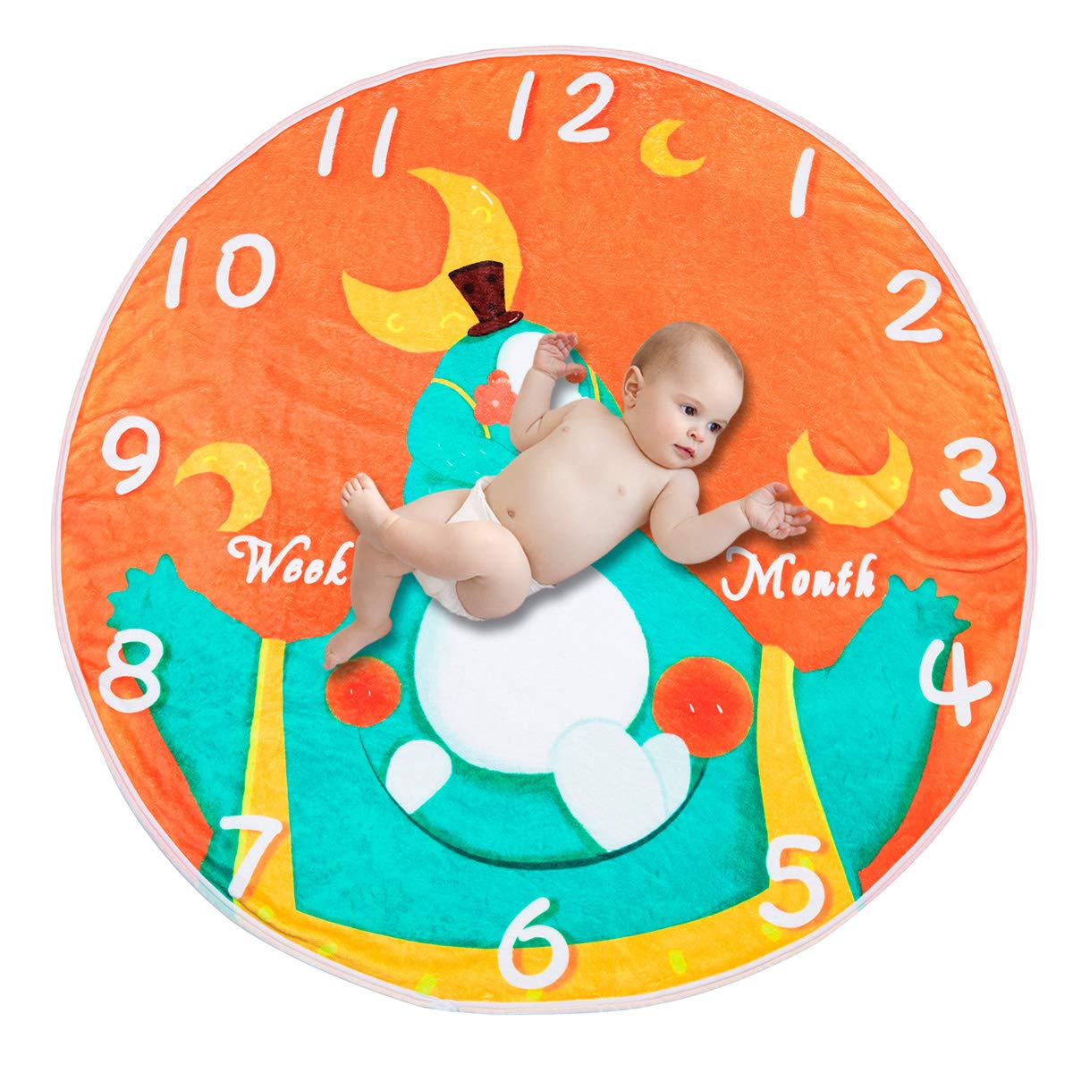 BabyMonthlyMilestoneBlanketRoundPhotographyPropsBackdropfor