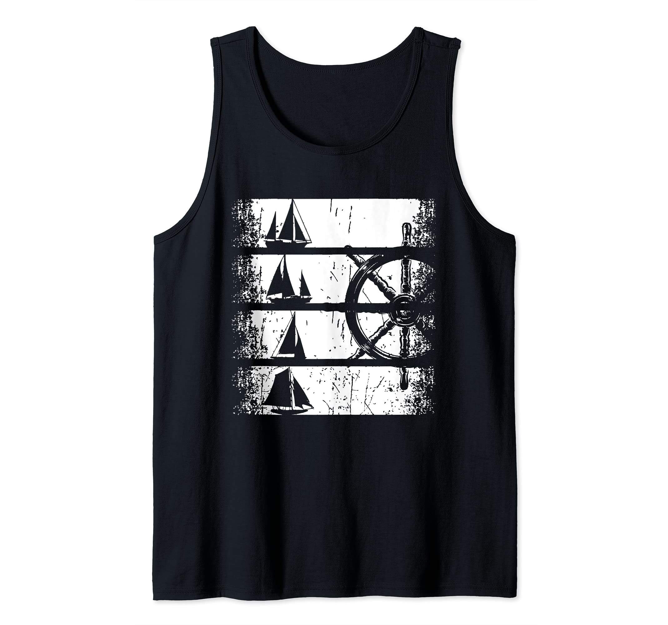 Retro Vintage Sail Sailboat Sailor Gifts Tank Top