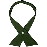 Alizeal Adjustable Criss-Cross Bow tie School Uniform Pre-tied Bowknot for Women/Men/Girls/Boys