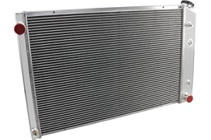 AW ALLOYWORKS ALLOYWORKS CC716 Radiator for 1973-1991 Chevy GMC C/K Series Pickup Trucks Blazer Jimmy Custom Scottsdale Silverado Deluxe Cheyenne Radiators, V8 Engine Cooling Parts(4 Row 62MM Core, Full Aluminum)