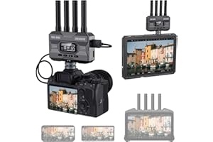 Accsoon CineView HE Wireless Video Transmission System, Dual-Band 1080p60 HDMI Transmitter Receiver, 1200ft Rng.60ms Lat., UVC Livestream, 4 Devices Monitoring,Compatible with Cineview M7 Pro/2 SDI/SE