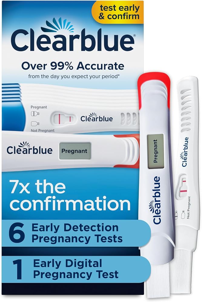 Clearblue Early Pregnancy Test Kit, At-Home Pregnancy Test Kit for Women, hCG Hormone Pregnancy Tests with Easy-to-Read Resul