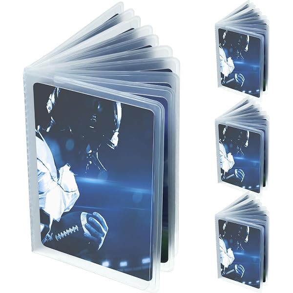 Credit Card Sleeves Wallet Insert Card Holder With 4 Pages For Trifold ...