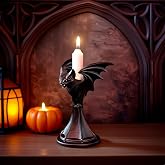 Gothic Candleholder Bat Candle Holder for Halloween, Resin Ornament, Home Desktop Decoration, Christmas Decor, Party Favors