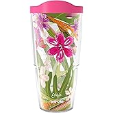 Tervis Etta Vee Garden Glory Made in USA Double Walled Insulated Tumbler Travel Cup Keeps Drinks Cold & Hot, 24oz, Classic