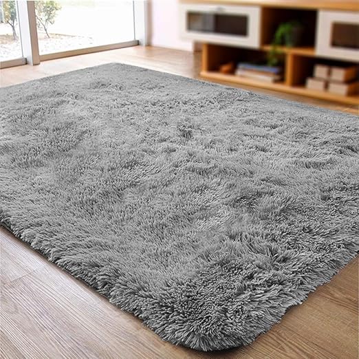 Amazon Com Actcut Ultra Soft 4 5 Cm Thick Indoor Morden Shaggy Area Rugs Pads Fashion Color Bedroom Livingroom Sitting Room Rugs Blanket Footcloth For Home Decorate Size 2 5 Feet X 5 Feet Grey Home