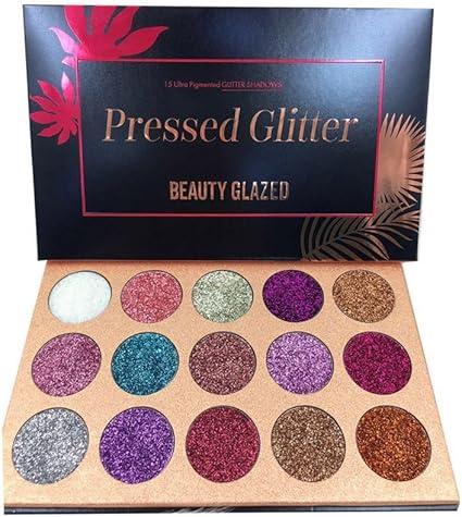 Symeas 15 Color Glitter Eyeshadow Diamond Rainbow Makeup Cosmetic