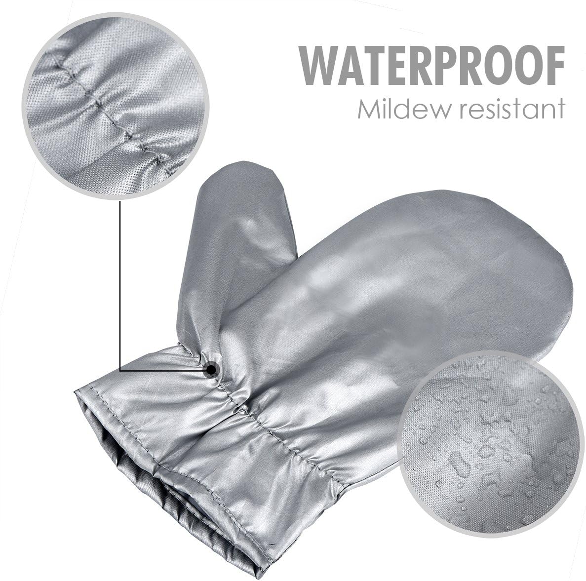 Upgraded Garment Steamer Ironing Gloves Mitt Tingtio Anti Steam Gloves Durable Heat Resistant Waterproof Protective Ironing Glove for Garment Steamer Silver-1 Pair: Home & Kitchen