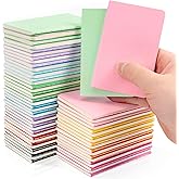 Dynta 60 Packs Pocket Notebook 2.5" x 4" Mini Notebooks Bulk Thread Stitching Small Notebook Portable Cute Tiny Lined Notepad for Gift, Journal, Traveling (12 Colorful Covers, 30 Sheets/60 Pages)