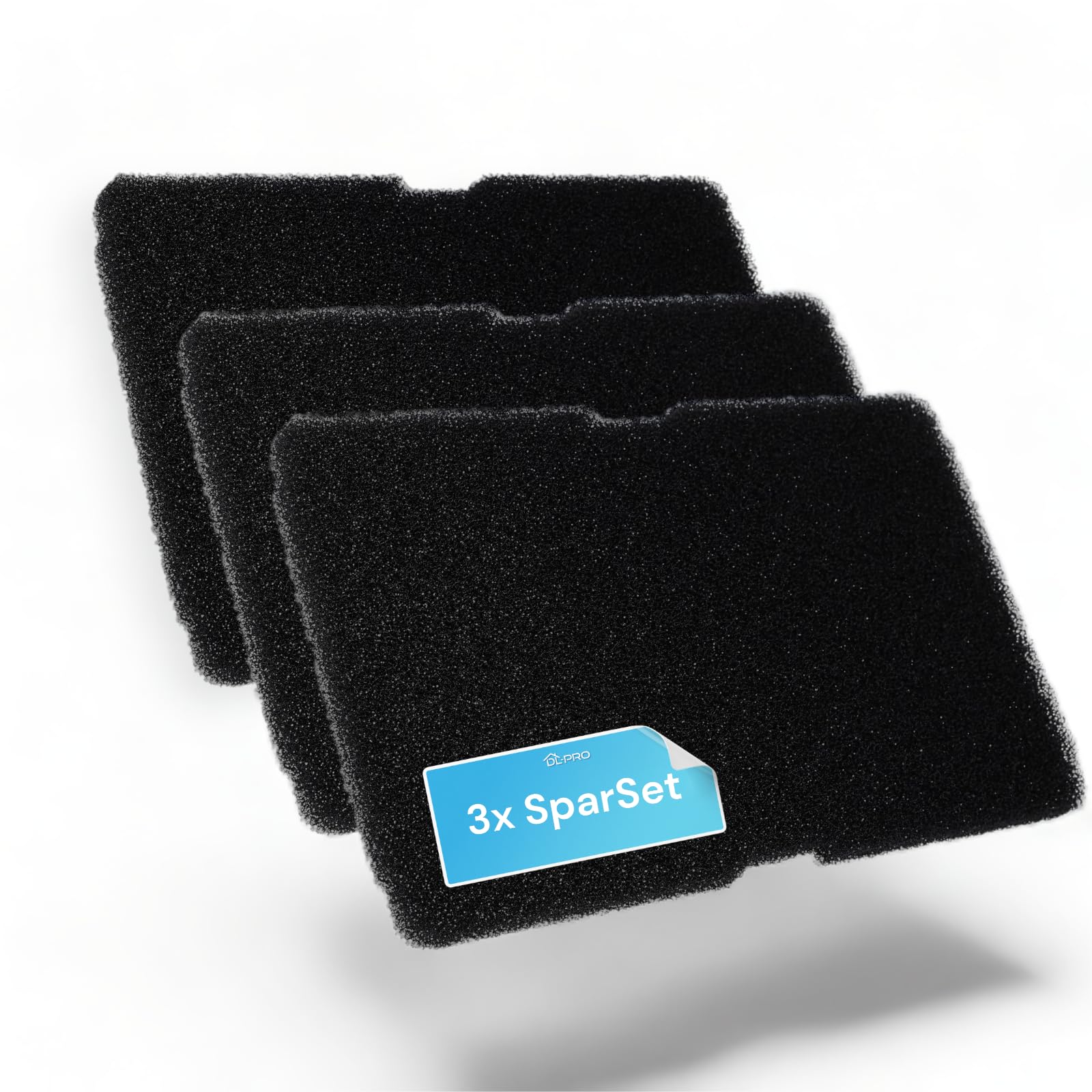 3 x DL-pro Foam Filter 240 x 155 mm for Beko Blomberg 2964840100 2964840200 Base Filter Sponge Filter Foam Filter Sponge on Heat Exchanger Tumble Dryer Heat Pump Dryer