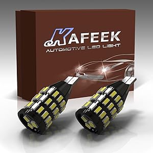 KAFEEK 2x Extremely Bright Canbus Error Free 921 912 W16W LED Bulbs For Backup Reverse Lights, Xenon White