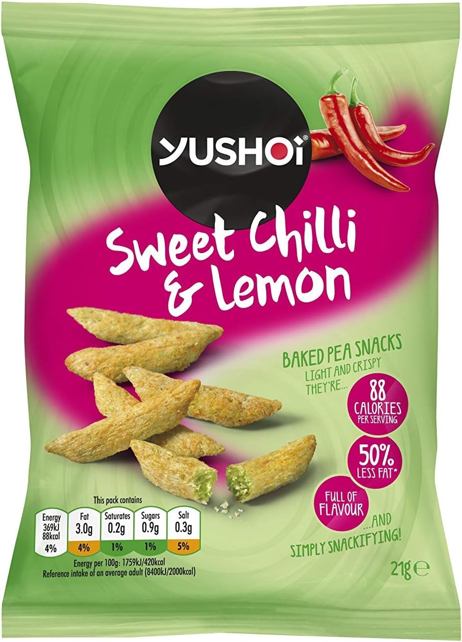 Yushoi Chilli/Lemon Snapea Rice Sticks 105 g (Pack of 8)