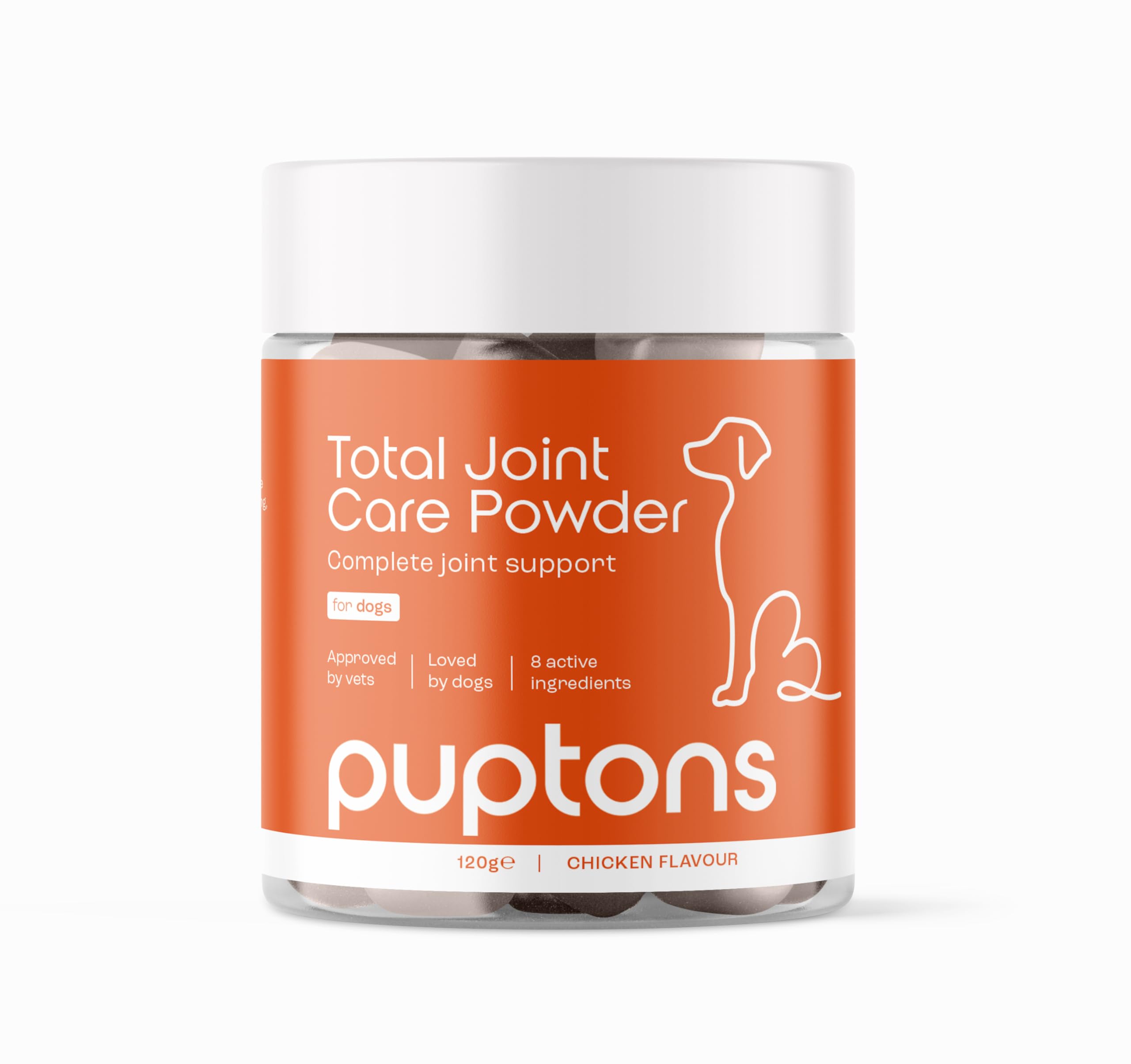 puptons Joint Care Powder for Dogs | Reduce Stiffness & Improve Mobility with Green Lipped Mussel, MSM & Glucosamine | Joint Supplement, Natural Anti-Inflammatory | 30g, Measuring Scoop Included