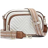 ERCOXIS Quilted Crossbody Bags Purse for Women Small Vegan Leather Shoulder Handbags Purses with Two Straps | Quilted, Purse, Small, Vegan Leather, Purses, with Two Straps