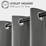 Deconovo Blackout Curtains 52x63 Inch Thermal Insulated Eyelet Room Darkening view 7