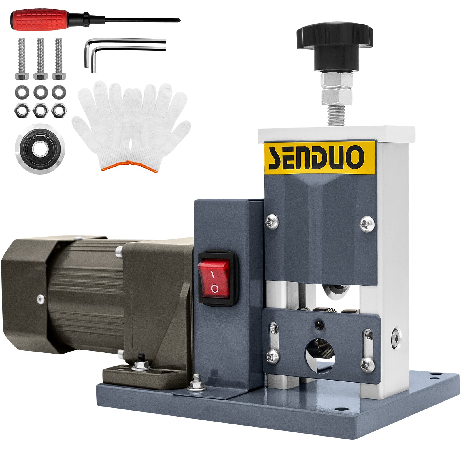 View 1 of SENDUO Automatic Wire Stripper Machine,25W 0.04" - 0.79" Electric Wire Stripping Machine,with Free Replacement Blades,Portable cable stripper for Scrap Copper Wire Cable Recycling