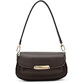 Anne Klein Womens East West Shoulder Bag with Convertible Strap, Espresso