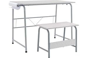 SD Studio Designs Project Center, 55128 Craft Table Play Desk with Bench, Grey, 37.75"W x 21.75"D x 28"H,Grey