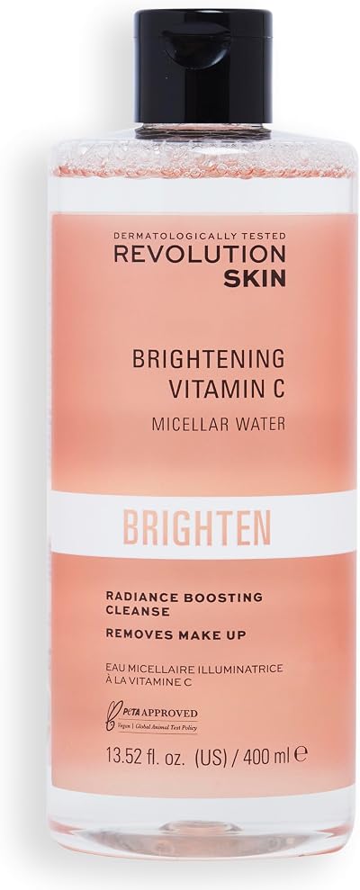 Revolution Skincare Vitamin C Brightening Micellar Water Makeup Remover 400ml