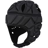 Surlim Soft Shell Flag Football Helmet for Youth, 7v7 Padded Rugby Headgear | 10mm vented EVA foam padding, adjustable chin strap and rear laces, for practice, training and scrimmages