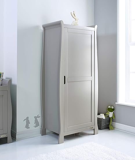 Obaby Stamford Sleigh Single Wardrobe Taupe Grey Amazon Co Uk Baby