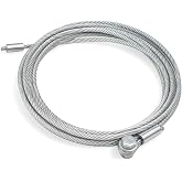 02-05 Drywall Lift Replacement Cable Suitable for Panellift Panel Lifter | Compatible with Panellift Drywall Lifter 138-2, 125 Cable, 1/8" Steel Wire Rope, 158"/4m Length, Drywall Hoist Cable Parts