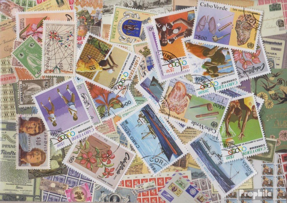 Prophila Collection Cape Verde 25 various stamps (Stamps for collectors)