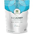 Grab Green 3-in-1 Laundry Detergent Pods, 24 Count, Fragrance Free, Plant and Mineral Based, Superior Cleaning Power, Stain Remover, Brightens Clothes