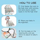 PewinGo Weaning Bib Full Cover Highchair Long Sleeves Waterproof view 7