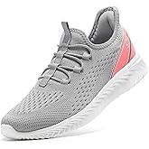 STQ Womens Orthopedic Walking Shoes for Plantar Fasciitis Lightweight Slip on Sneakers Comfortable Travel Gym Fitness Shoes