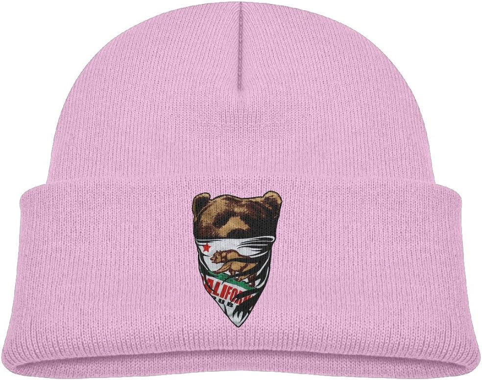 California Bear Flag Republic Banana Kids Beanie Hat Knit Hipster Beanie