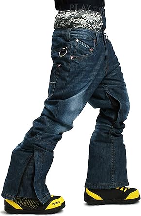 blue jean snowboard pants