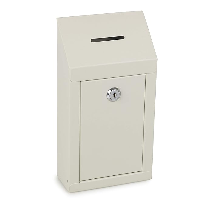 Metal Donation Box & Collection Box Suggestion Box Secure Box