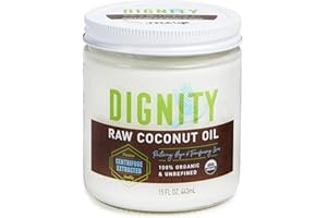DIGNITY COCONUTS Raw Organic Coconut Oil for Skin, Hair & Cooking - Unrefined, Centrifuge-Extracted, Fair Trade Verified, Non-GMO, Virgin Coconut Oil - Beauty & Health Essentials (15 fl oz, Pack of 1)