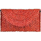 Freie Liebe Straw Clutch Purses for Women Summer Beach Bags Envelope Woven Clutch Handbags
